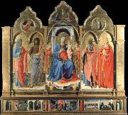 Fra Angelico Virgin and child Enthroned with Four Saints oil painting